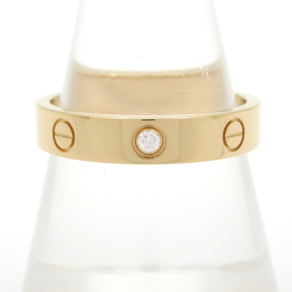 Cartier Mini Love Ring 18K Yellow Gold Diamond